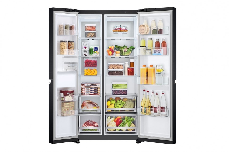 Холодильник side by side lg gc. LG GC-q257cbfc. Холодильник LG GC-b257sbzv. Refrigerator-Freezer LG. Холодильник LG Side by Side.