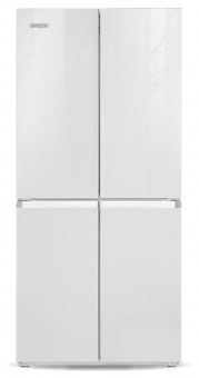 Холодильник Ginzzu NFK-425 White glass